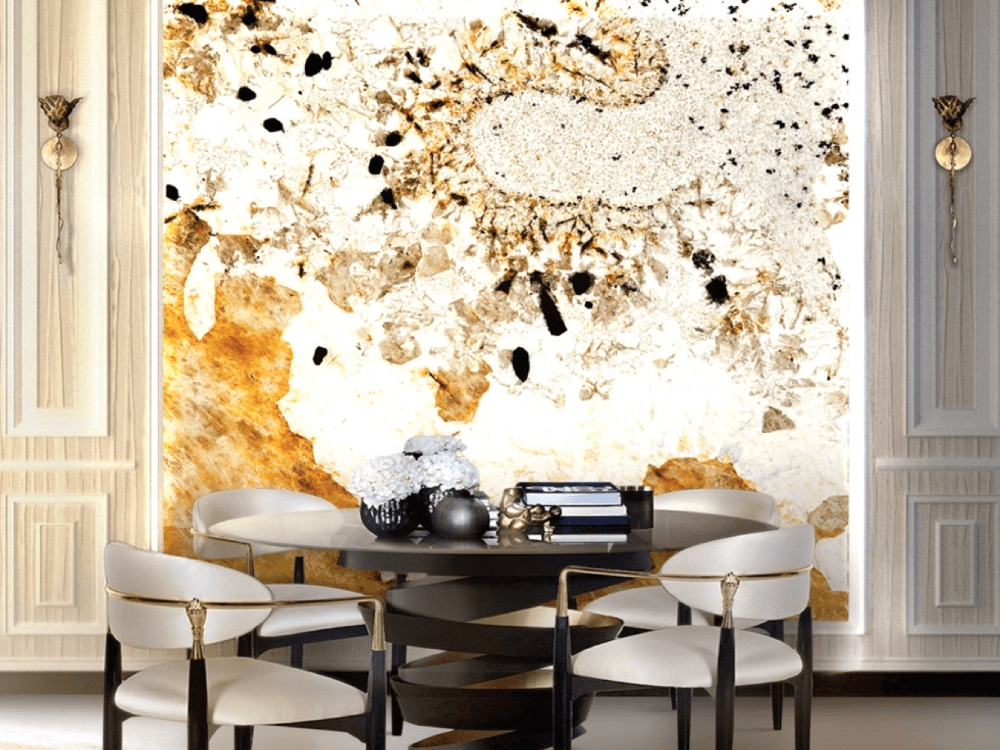 Autumn Rust stone in an interior